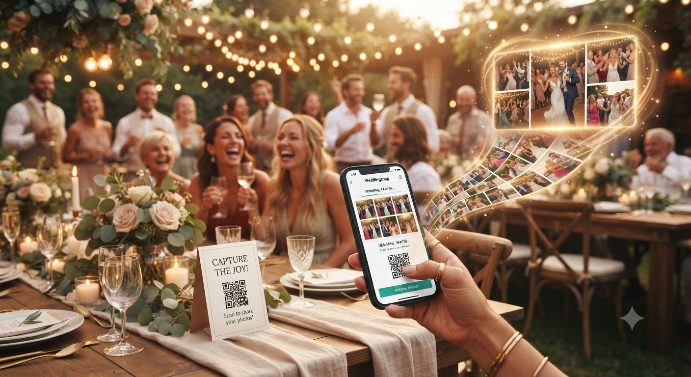Matrimonio con QR code Fotoklik
